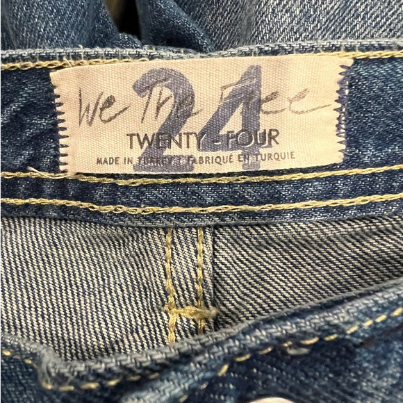 Free People We the Free Maggie Ripped Crop Straight Leg Jeans Size 24 - Picture 5 of 6